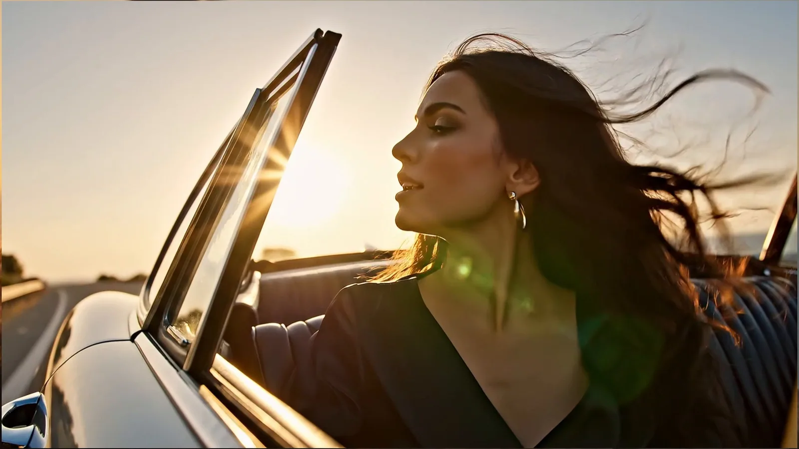 Zora Savić, a virtual AI artist, in a frame from the AI generated Sunce Moje music video (67 MUSIC, Inki Records)